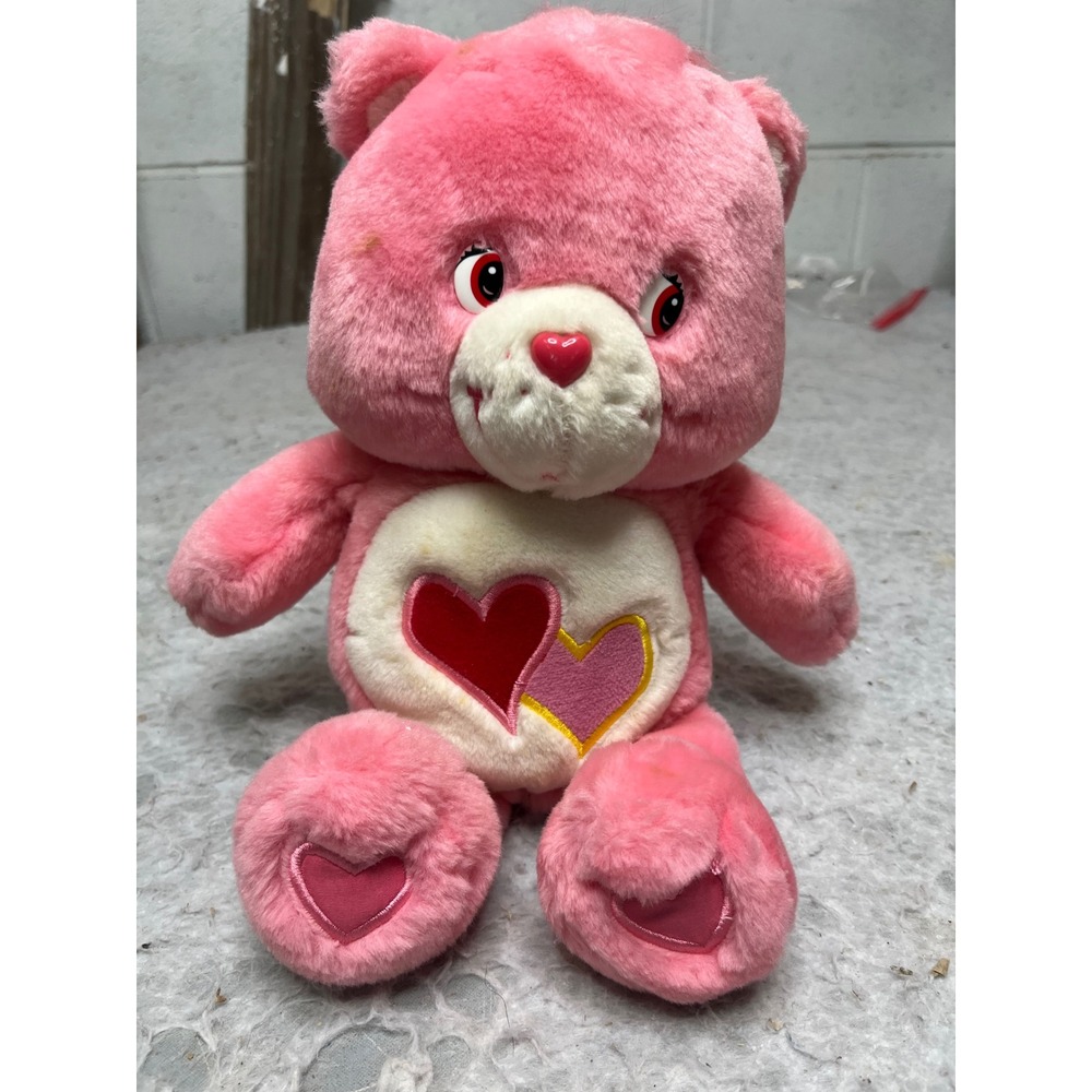 Care Bears Love-a-Lot‎ Bear Pink Plush 2003 Play Along Electronic Toy Vintage